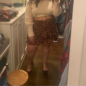 ARULA ANIMAL PRINT SKIRT